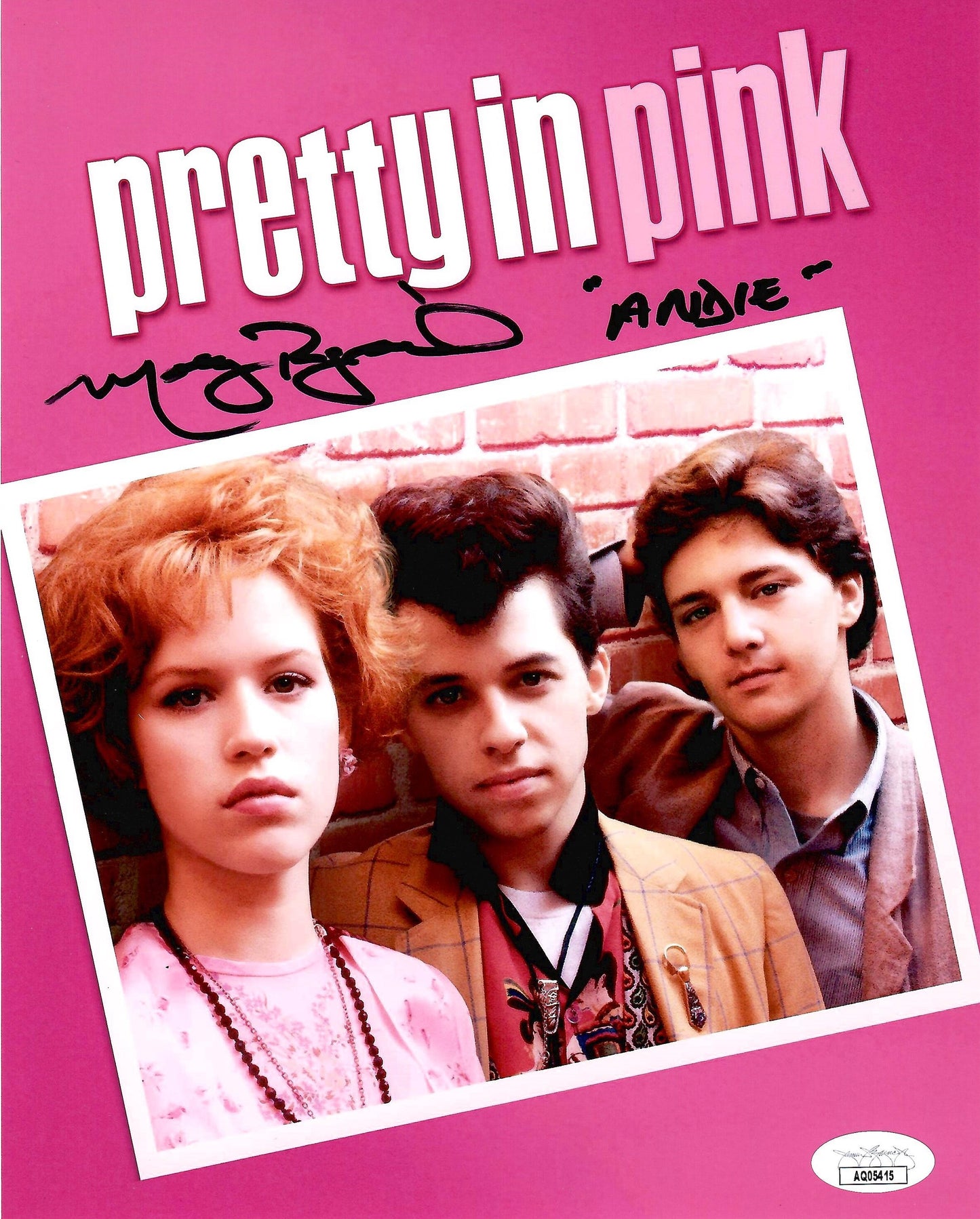 Molly Ringwald autographed signed inscribed 8x10 photo Pretty In Pink JSA