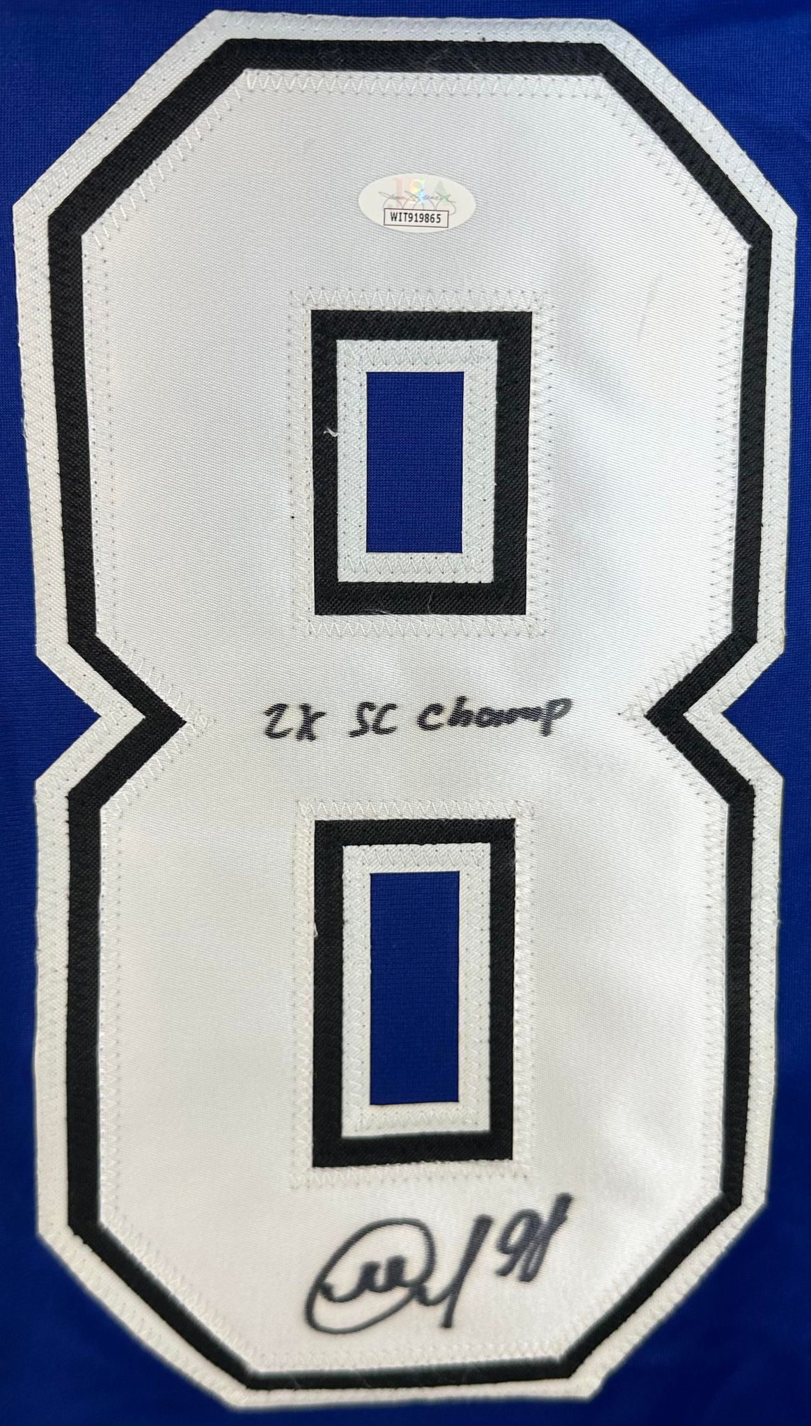 Mikhail Sergachev autographed inscribed jersey NHL Tampa Bay Lightning JSA COA