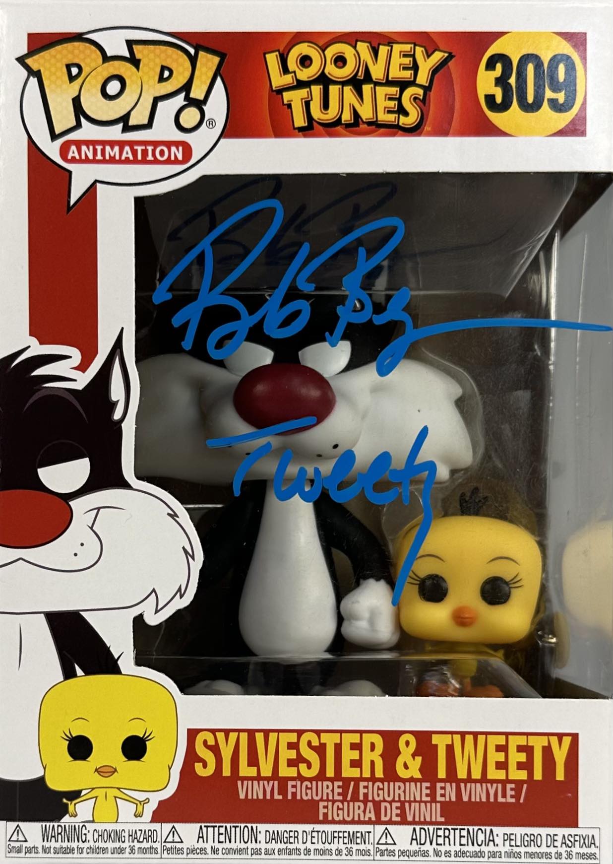 Bob Bergen autogaphed signed inscribed Funko Pop #309 JSA Tweety Bird