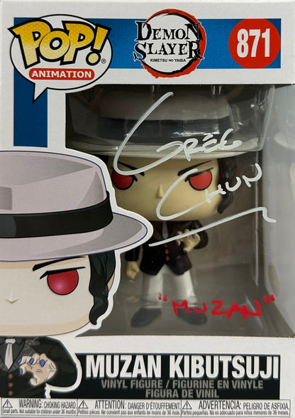 Greg Chun Autographed signed Inscribed Funko Pop #871 Demon Slayer JSA COA