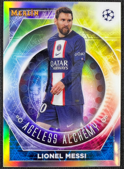 Lionel Messi Topps Merlin Agless Alchemy 2022-23 AA-14 UEFA PSG