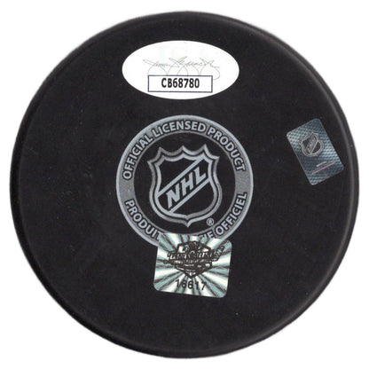 Sebastian Aho autographed signed puck NHL Carolina Hurricane JSA COA
