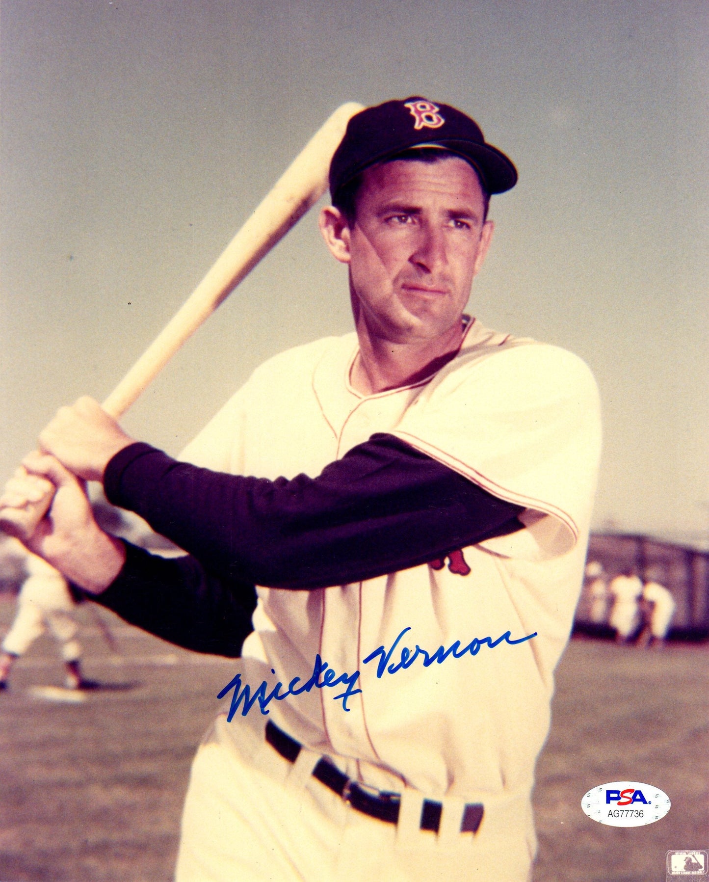 Mickey Vernon autographed signed 8x10 photo MLB Boston Red Socks PSA COA
